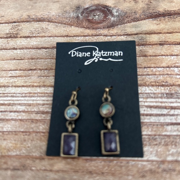 Diane Katzman purple passion necklace and earring set - Picture 3 of 3